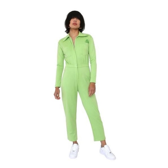 MELODY ESHANI SS19 green matcha explorer jumpsuit size small - Picture 1 of 9